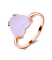 Rose Quartz Silver Ring NSR-2643